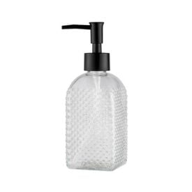 Porta Sabonete Líquido Premium Quadrada 400Ml Uz - Transparente