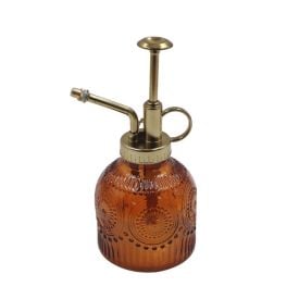 Porta Sabonete Liquido Redondo de Vidro Havan Casa 220Ml - Marrom