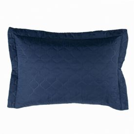 Porta Travesseiro Napoli Matelado 55Cm X 80Cm Havan Casa - Azul Escuro 2