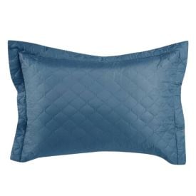 Porta Travesseiro Napoli Matelado 55Cm X 80Cm Havan Casa - Azul Jeans