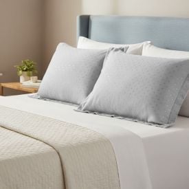 Porta Travesseiro 50X70 cm Elegance Havan Casa 1 Pç - Cinza Ice