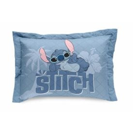 Porta Travesseiro Infantil Estampado Disney Hedrons - STITCH ICECREAM