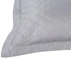Porta Travesseiro Napoli Matelado 55Cm X 80Cm Havan Casa - Cinza Cromo