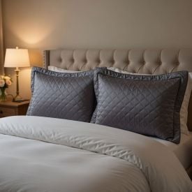 Porta Travesseiro Microfibra Napoli Havan Casa - Cinza Escuro