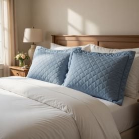 Porta Travesseiro Microfibra Napoli Havan Casa - Azul