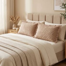 Porta Travesseiro Plush Provence Havan Casa - Bege