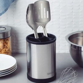 Porta Utensílios Giratório Plurale Tramontina - Aço inox