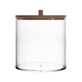 Porta Algodão Com Tampa De Bambu My Box - Lyor