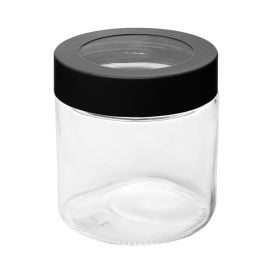 Pote com Tampa Visor 880Ml Lyor - Preto