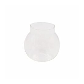 Pote De Vidro Com Tampa Bambu Redondo Havan Casa 1,4 Litros - Transparente