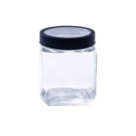 Pote De Vidro Com Tampa Gastro Lyor 1,2L - Preto