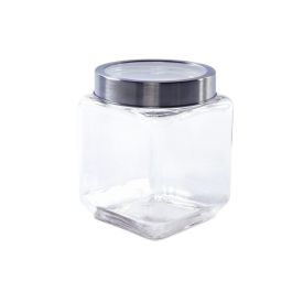 Pote De Vidro Com Tampa Gastro Lyor 1,2L - Prata