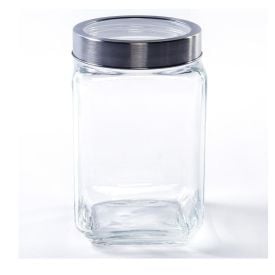 Pote De Vidro Com Tampa Gastro Lyor 1,7L - Prata