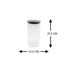 Pote De Vidro Com Tampa Inox Havan Casa 1,2 Litros - Transparente