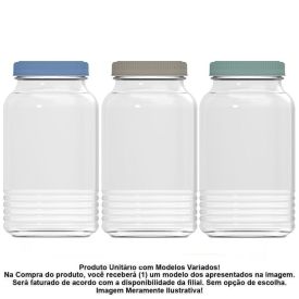 Pote de Vidro com Tampa Juá Nadir 1,5 Litros - Sortido