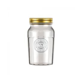Pote De Vidro Com Tampa Vintage Marinex 1L - Transparente
