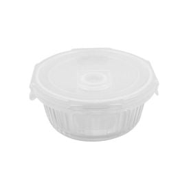 Pote De Vidro Hermético Canelado Havan Casa 620Ml - Transparente
