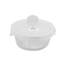 Pote De Vidro Hermético Canelado Havan Casa 620Ml - Transparente