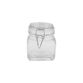 Pote De Vidro Hermético Quadrado Com Tampa 450Ml - Havan Casa