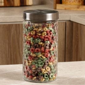 Pote De Vidro Redondo Com Tampa 1,6 Litros - Havan Casa