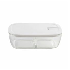 Pote Hermético Com Divisória Havan Casa 800 Ml - Branco