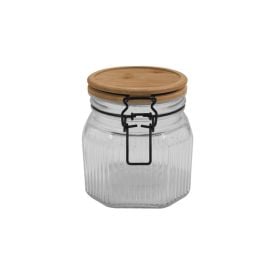 Pote Hermético Com Tampa De Bambu 800Ml Havan Casa - Vidro