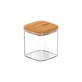 Pote Hermético Keep Ou 150Ml - Transparente e Bambu