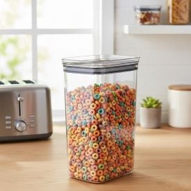 Pote Hermético Retangular Block Ou 2,3 Litros - Natural