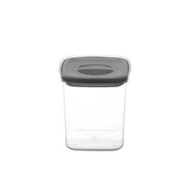 Pote Hermético Quadrado Com Tampa 1 Litro Havan Casa - Transparente