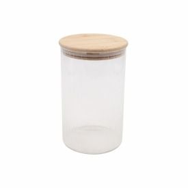 Pote Hermético Redondo Com Tampa Havan Casa 1,1 Litros - Bambu