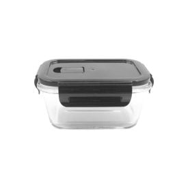 Pote Hermético Retangular Com Tampa Havan Casa 520Ml - Vidro