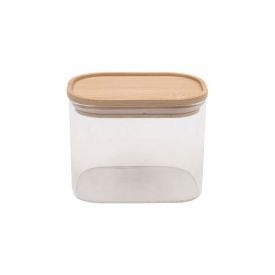 Pote Hermético Retangular Com Tampa Havan Casa 630 Ml - Bambu
