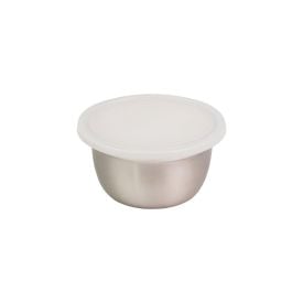 Pote Redondo Com Tampa Havan Casa 1 Litro - Aço Inox