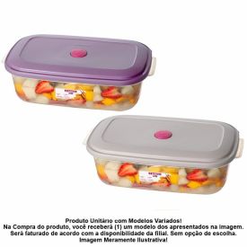 Pote Retangular Sanremo 2,34 Litros - Sortido