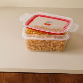 Pote com Trava Cereja Plasútil 910Ml