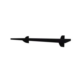 Prateleira Reta Com Suporte Clip 20X40cm Multivisão - Preto