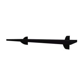 Prateleira Reta Com Suporte Clip 20X60cm Multivisão - Preto
