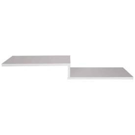 Prateleira Tipo Z Pintura Laca 98X18cm Mdp Jpf - Branco