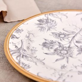 Prato de Sobremesa Cerâmica Alleanza  - Garden