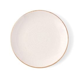 Prato De Sobremesa Cerâmica Naturalle Havan Casa 21Cm - Bege Brilhoso