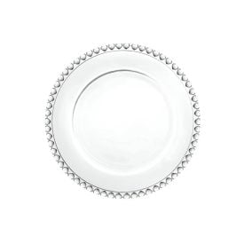 Prato De Sobremesa Lyor Borda Coração 20Cm - Cristal