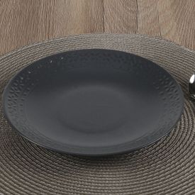 Prato de Sobremesa Madri 21Cm Havan Casa - Cinza Escuro