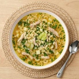 Prato Fundo de Cerâmica Naturalle Havan Casa 21,5Cm - Bege Brilhoso