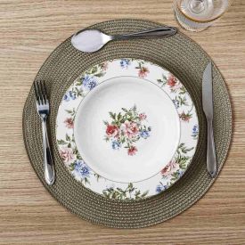 Prato Fundo Cerâmica Romântica 2 Havan Casa By Alleanza - 24,5 cm