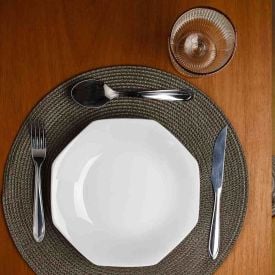 Prato Fundo De Porcelana Orion Schmidt 24 Cm - Branco