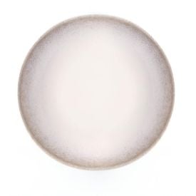 Prato Fundo Ivy Bege Havan Casa 21,5Cm - Cerâmica