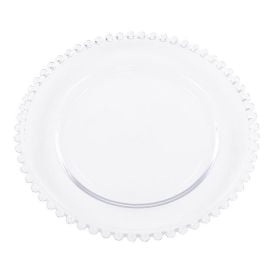 Prato de Sobremesa Pearl Clear Wolff 20Cm - Cristal
