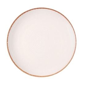 Prato Raso Cerâmica Naturalle Havan Casa 27Cm - Bege Brilhoso