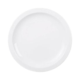 Prato Raso de Porcelana Laura Tramontina 25,4Cm - Branco