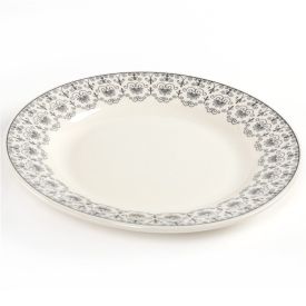 Prato Raso Donna Renda 24Cm - Cerâmica